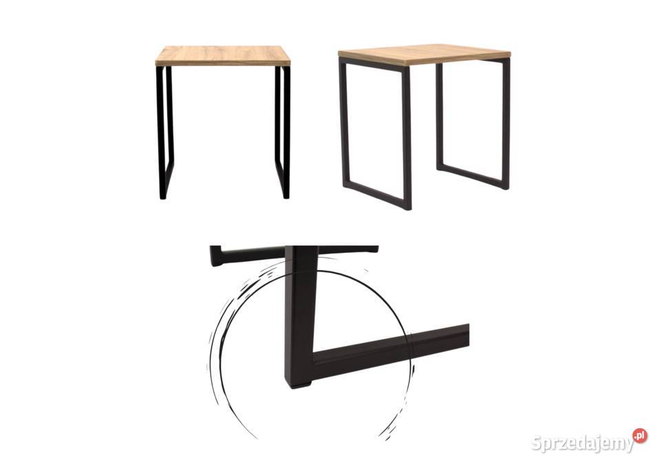 Zestaw 10 stolików nocnych metal dąb odwieczny Żary sprzedam