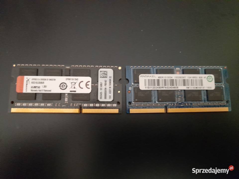 Pamięć do laptopa DDR3L 2x8GB Stalowa Wola