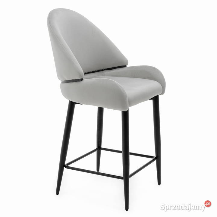 Hoker Tapicerowany Bergamo Jasnoszary Wysyłka Hokery