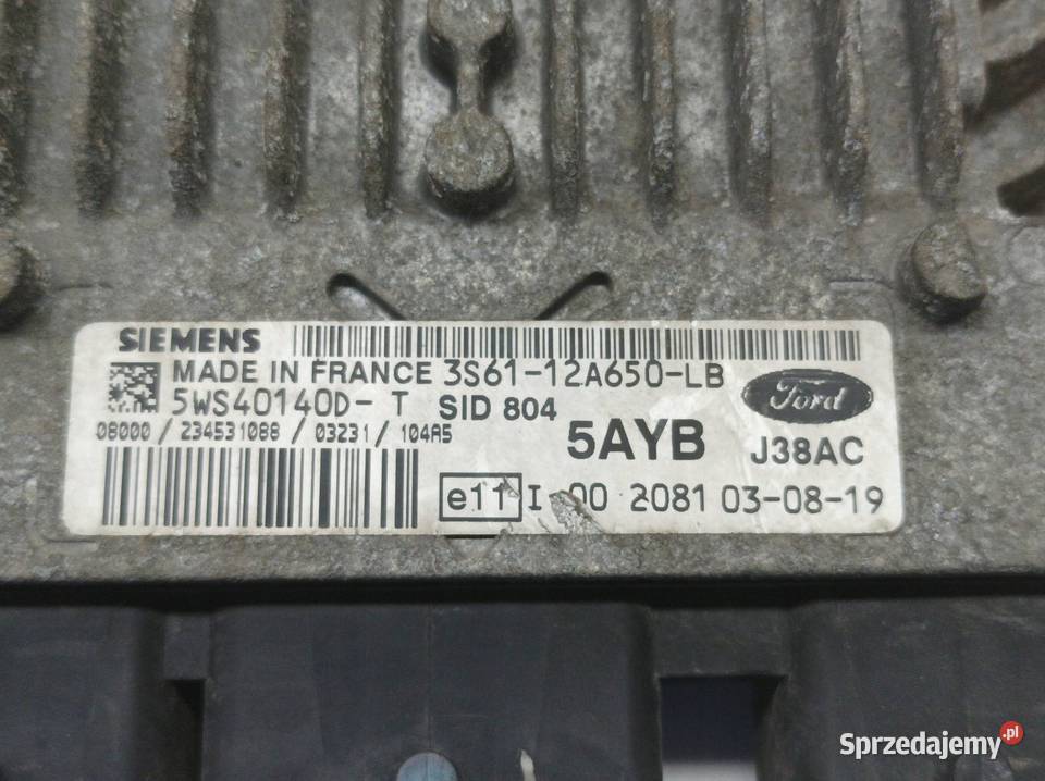 STEROWNIK SILNIKA 3S6112A650LB 14 D 68 Ford osobowe