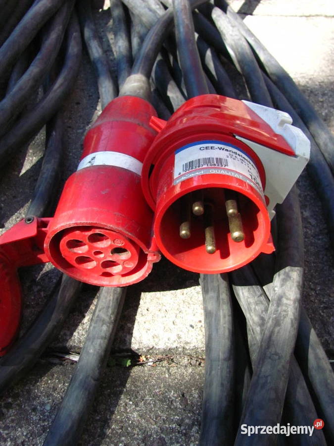 Kabel siłowy w gumie przedłużacz budowlany 32A Łódź sprzedam