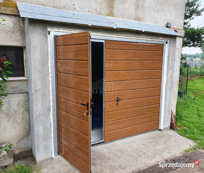 Bramy garażowe na wymiar uchylne ocieplone brama Sanok
