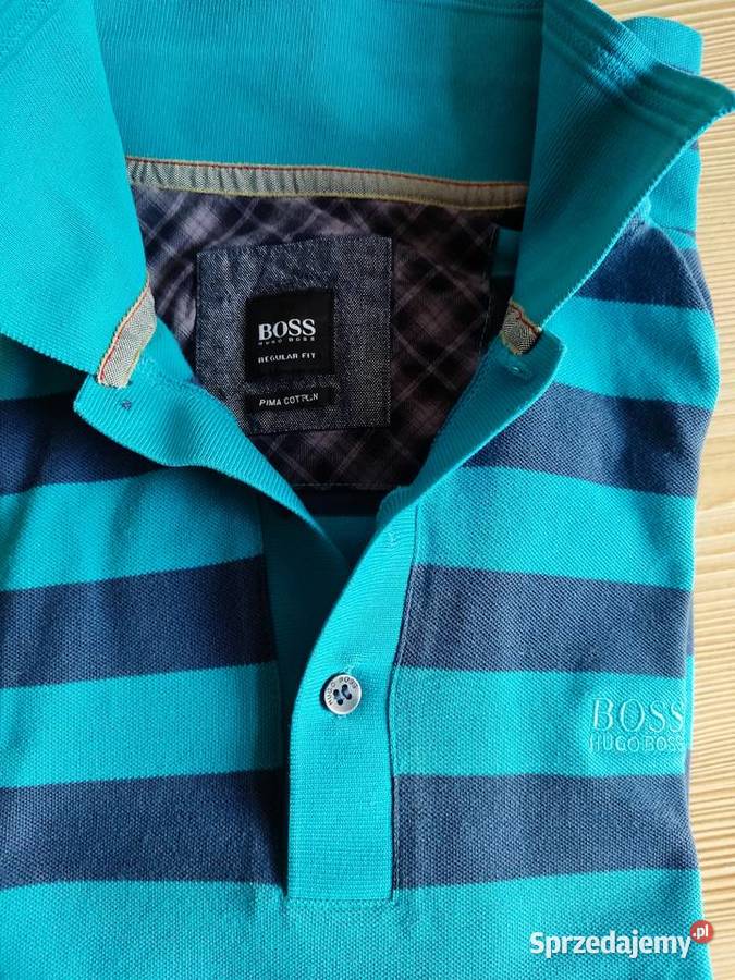 Koszulka polo z długim rękawem Hugo Boss w paski Głuchołazy