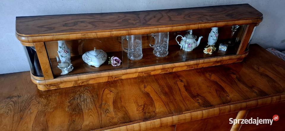 Kredens z nadstawka art deco 1930 Piekny Olkusz