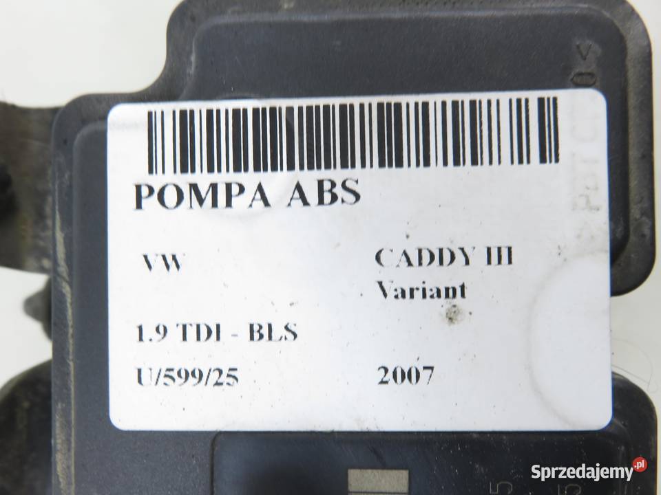POMPA ABS VW CADDY III 1K0907379P 10097003153 osobowe sprzedam