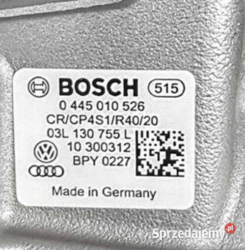 Pompa wtryskowa Bosch CP4 0445010526 Audi VW Miszewo