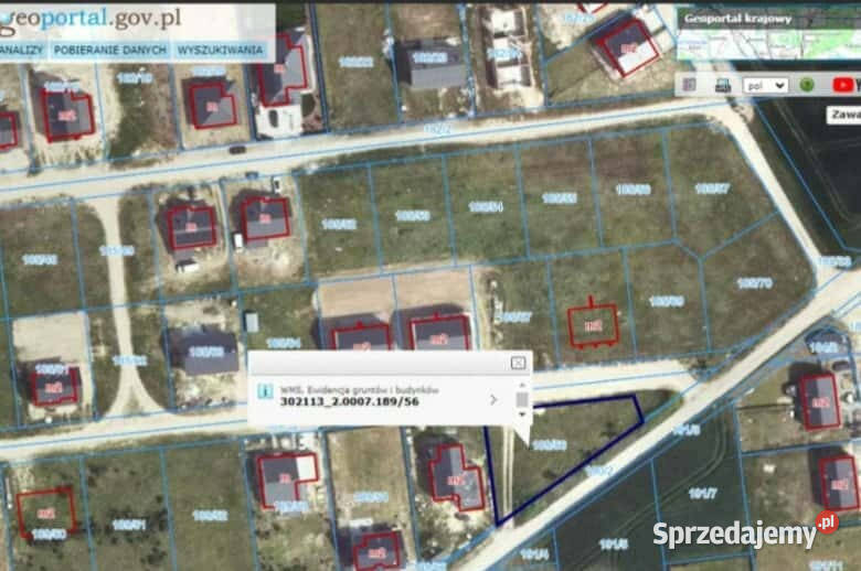 ładna działka Napachanie 881 m2 las jezioro