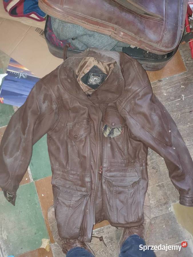 Kurtka skórzana vintage styl pilotka Top Gun Warszawa