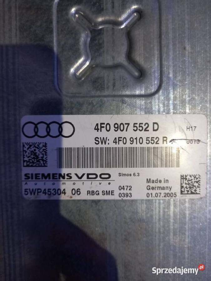 Komputer silnika Audi 4F0910552R 4F0907552D wielkopolskie Margonin