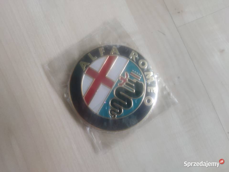 Znaczek emblemat Alfa Romeo Złoty 156 159 Moto osobowe Bochnia