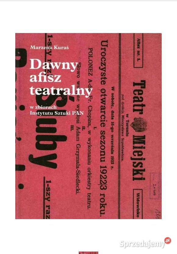 Dawny afisz teatralny w zbiorach Instytutu Łódź sprzedam