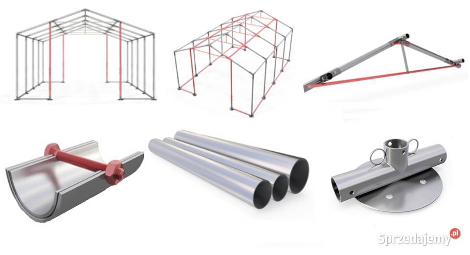 4x8x25m Namiot całoroczny mocny hala towarowa Busko-Zdrój
