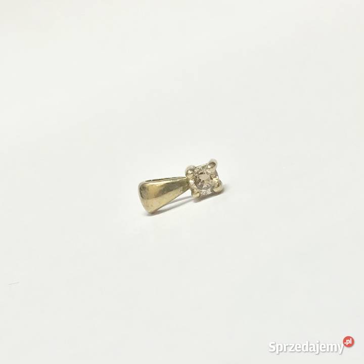 Złoty WISIOREK z DIAMENTEM 01ct zawieszka 333 8K Warszawa sprzedam