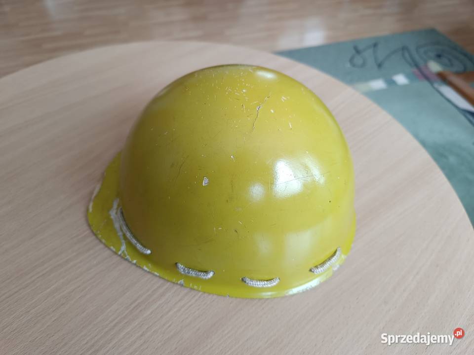 Kask budowlany hełm z epoki PRL Maliniak Rzeszów sprzedam