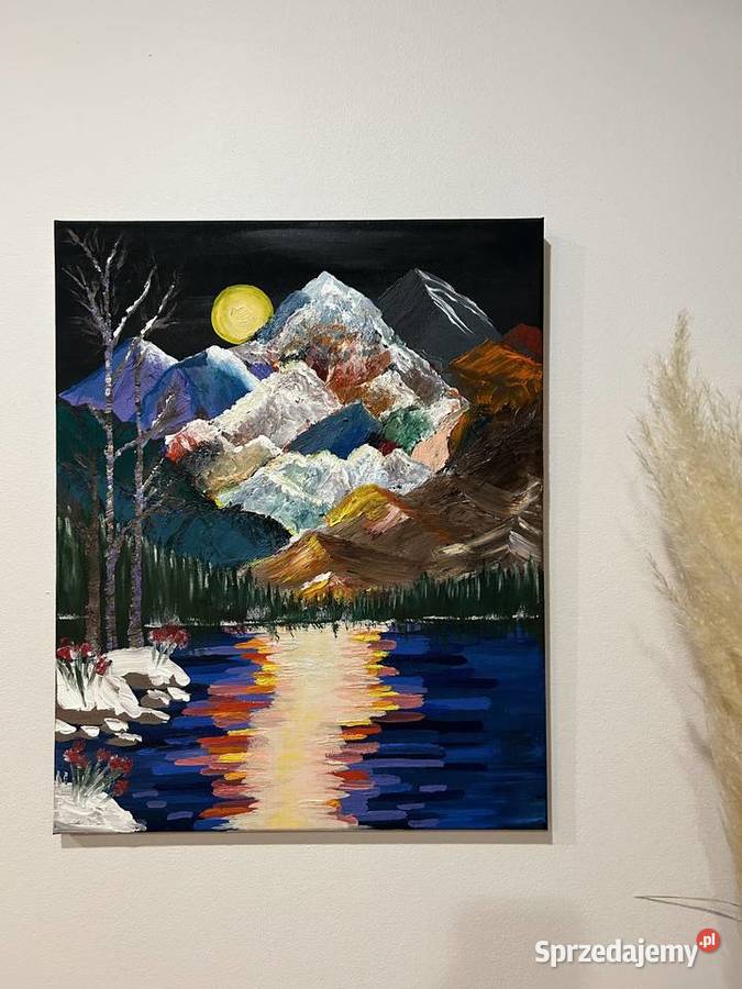 Obraz malowany farbami olejnymi W świetle nocy