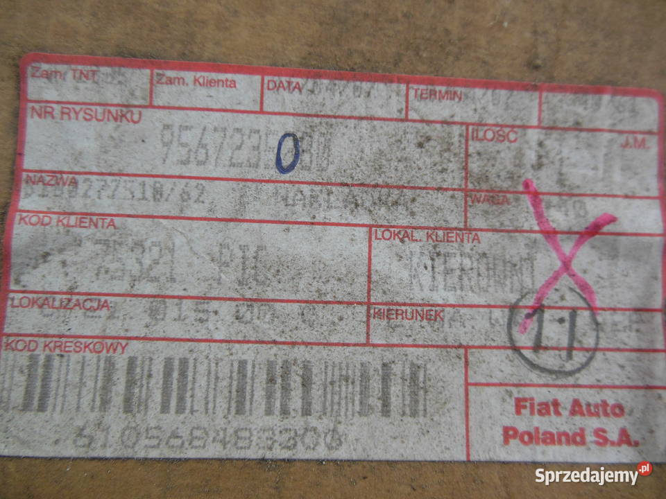 LISTWA DRZWI LANCIA ZETA 9567235080 Kozy