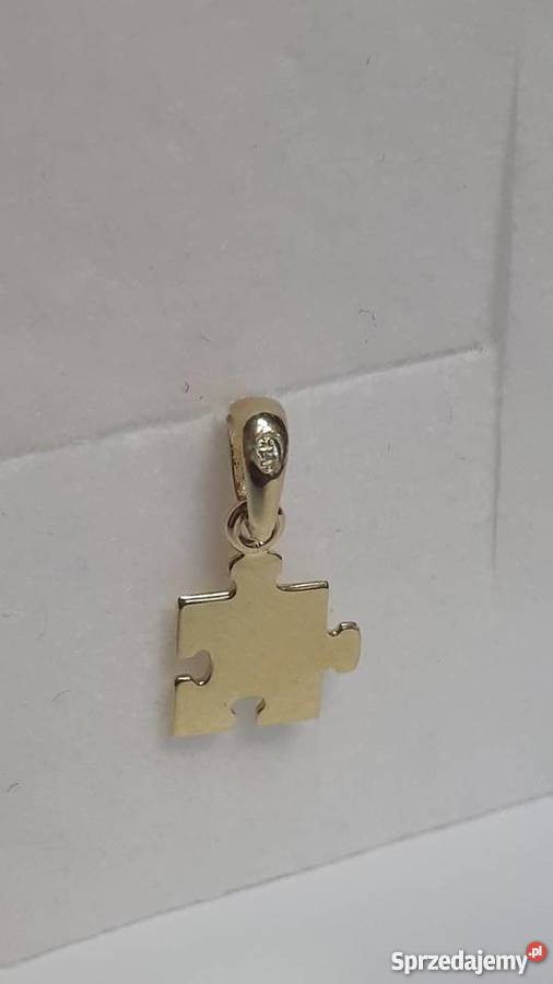 Złota Zawieszka Wisiorek Puzzel PR 585 Gliwice