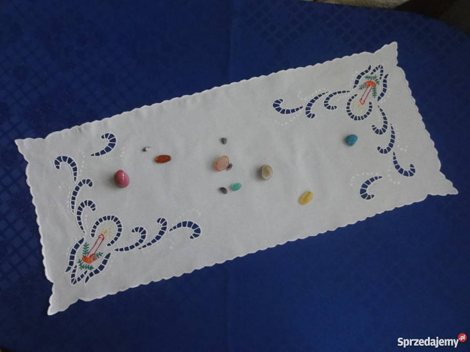 Serwetka serweta ręcznie haftowana Boże Lublin