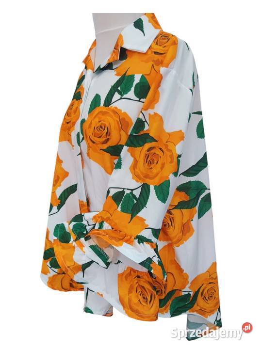 KOSZULA damska asymetryczna z falbaną biust 130 Pątnów sprzedam