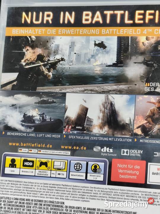 PlayStation 3 Battlefield 4 Sony Playstation 3 Gry na konsole Gry na konsole Poddębice