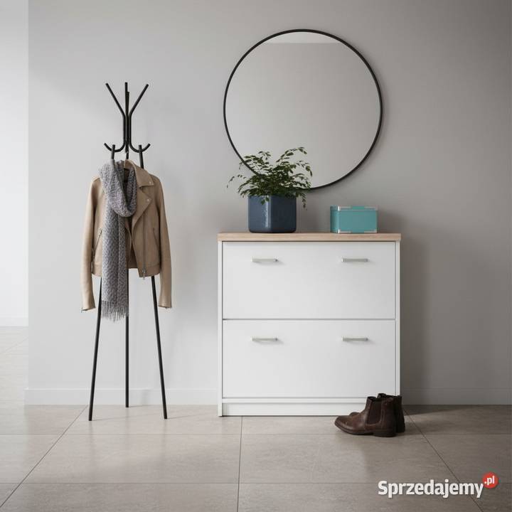 TOP MIX szafka na buty 2k biały dąb sonoma Na buty dolnośląskie Wrocław