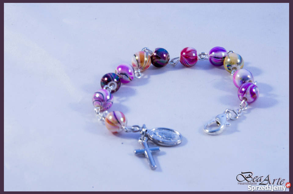 Różaniec dziesiątka bransoletka wielokolorowa Łysa Góra