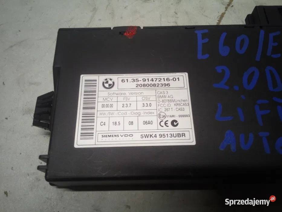 BMW 5 E60 E61 520D 20D 177 N47D2A komputer Bydgoszcz
