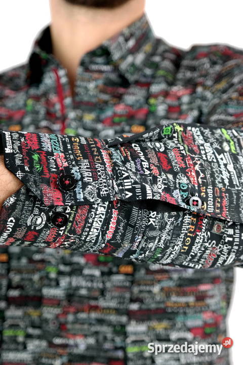 DANIEL BESSI Koszula Męska Fb091 Zespoły wielkopolskie Ostrów Wielkopolski