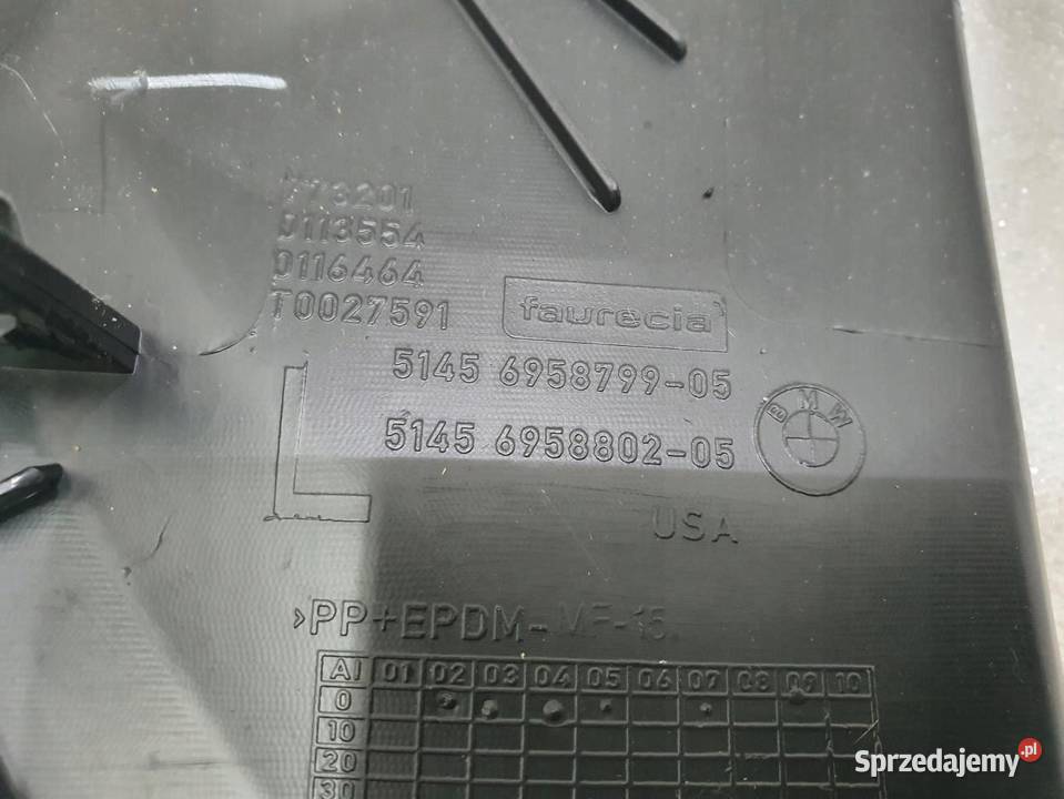 OSŁONA ZAŚLEPKA KONSOLI LEWA 6958799 BMW E71 X6 Deski rozdzielcze, konsole
