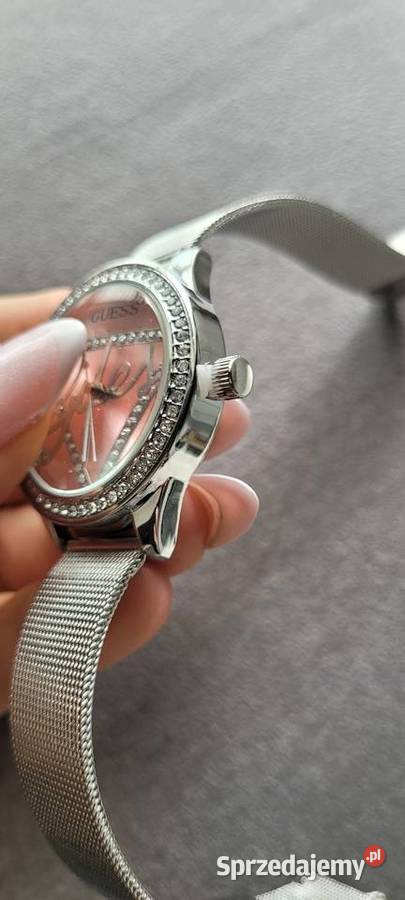 Zegarek na brazoletce Różowa tarcza guess Siedlce