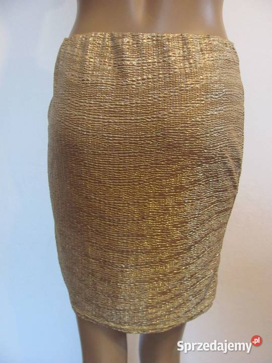złota spódnica na gumce r40