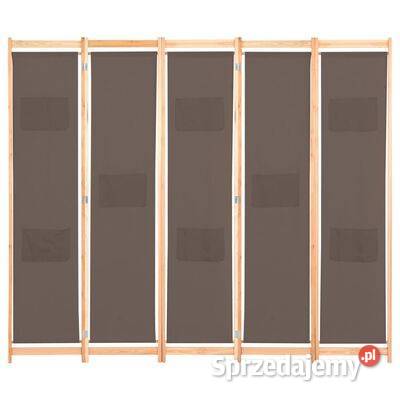 Parawan 5panelowy brązowy 200 x 170 x 4 Warszawa sprzedam