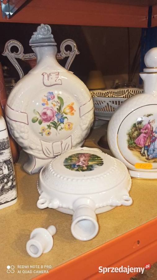 Porcelanowa karafka Sygnatura częściowo zatarta Gdańsk