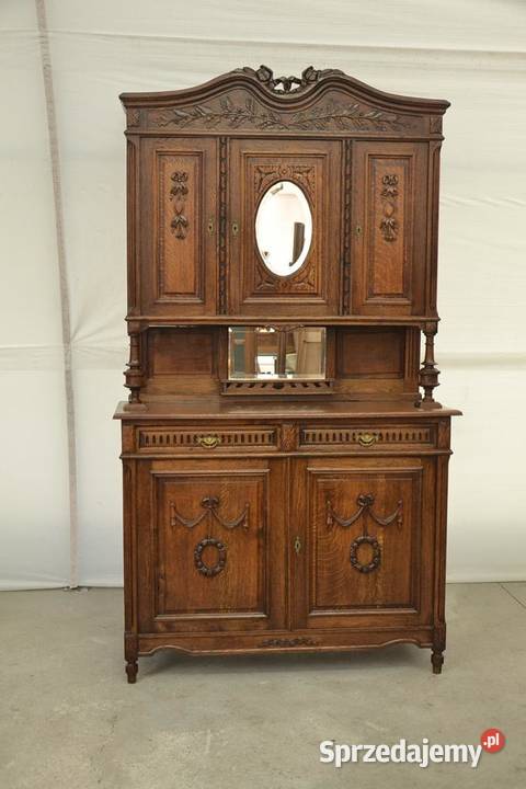 kredens dębowy secesja Poddębice