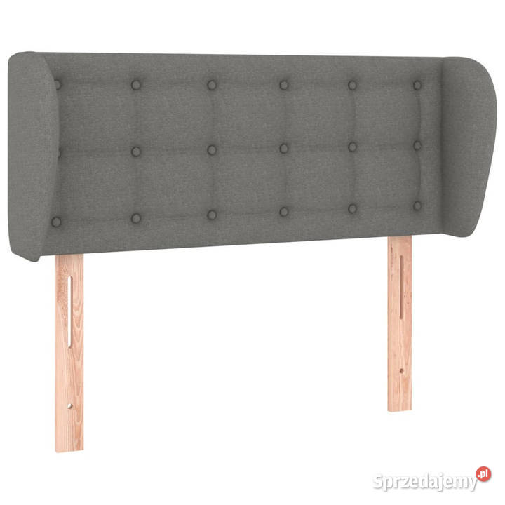 Zagłówek uszak ciemnoszary 83x23x7888 tkanina Warszawa
