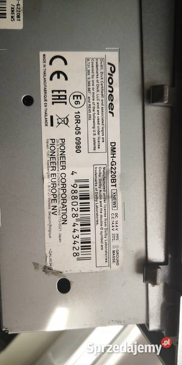 Radio samochodowe 2DIN Pioneer DMHG220BT kamera Radioodtwarzacze Nysa
