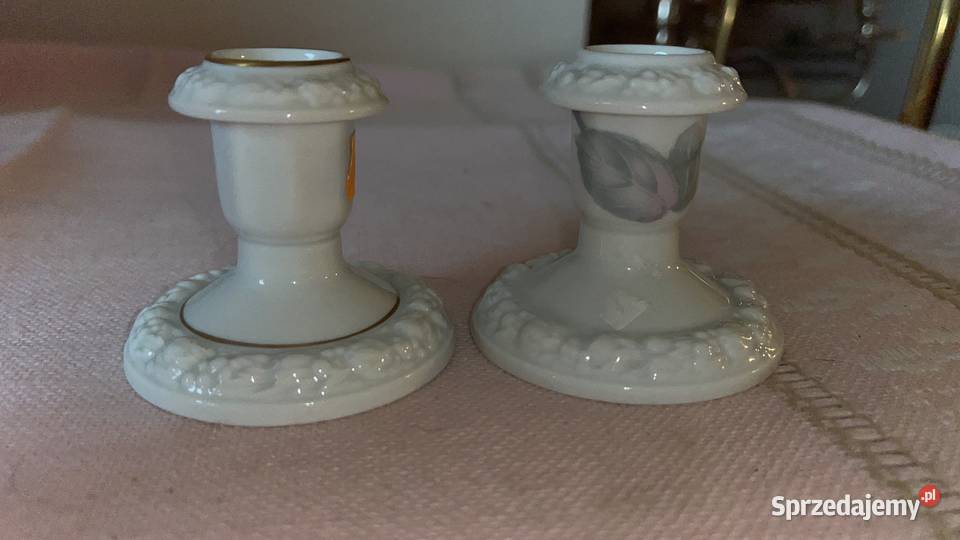 Świecznik Rosenthal Biała Maria Germany Stan Porcelana i szkło Gdańsk
