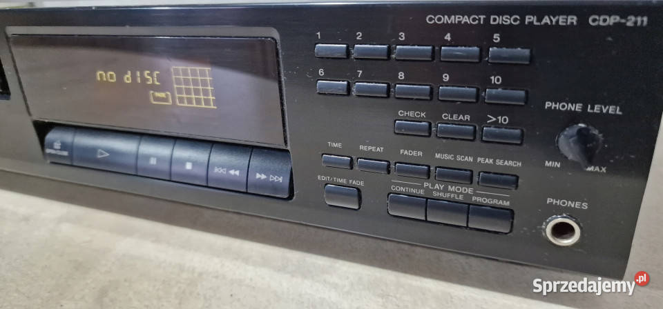 Sony odtwarzacz kompakt CD player CDP 211 CDP211 Międzychód