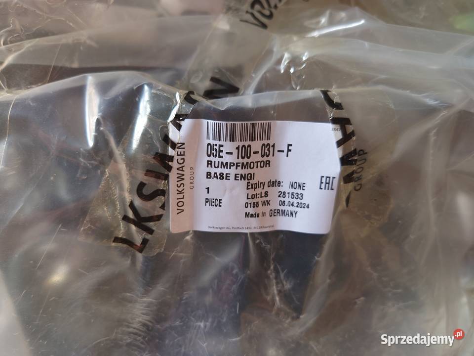 Silnik 15TFSI DFY 05E100031F kompletny słupek Kąck