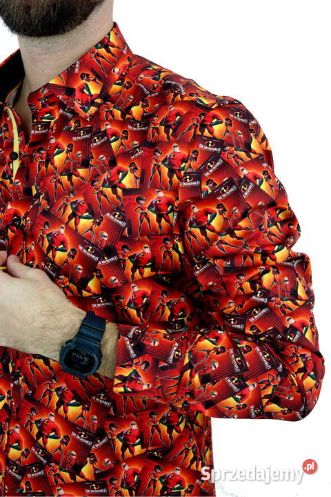 DANIEL BESSI Koszula Męska Fb052 Wesoła Odzież codzienna Ostrów Wielkopolski