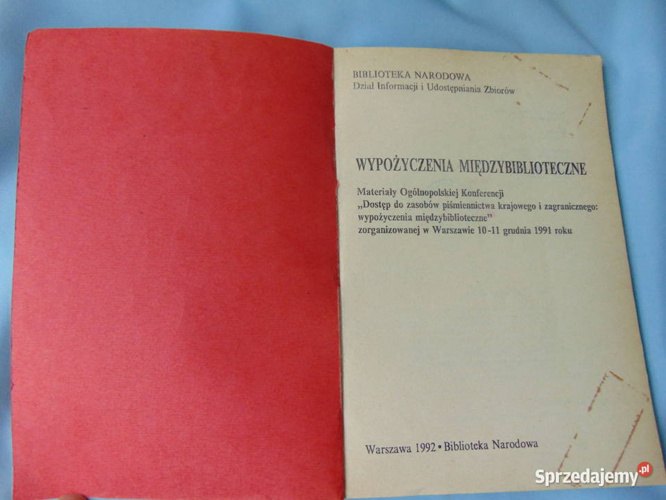 Wypożyczenia międzybiblioteczne materiały Książki naukowe i popularnonaukowe Książki naukowe i popularnonaukowe Lublin sprzedam