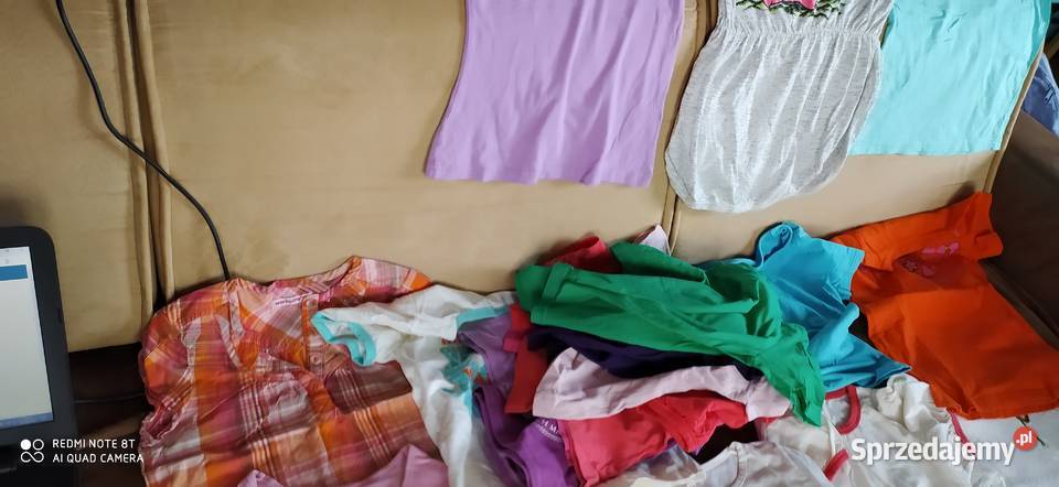 Bluzka z krótkim rękawem dziewczynki 122 128 dziewczynka Poznań sprzedam