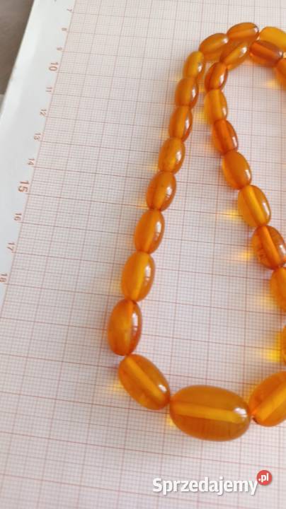 Naszyjnik bursztyn bałtycki oliwki vintage Białystok