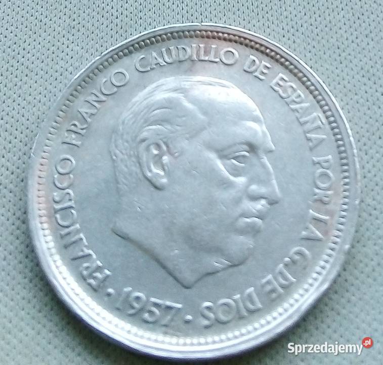 HISZPANIA50 PTAS1957 rFRANCO Legionowo
