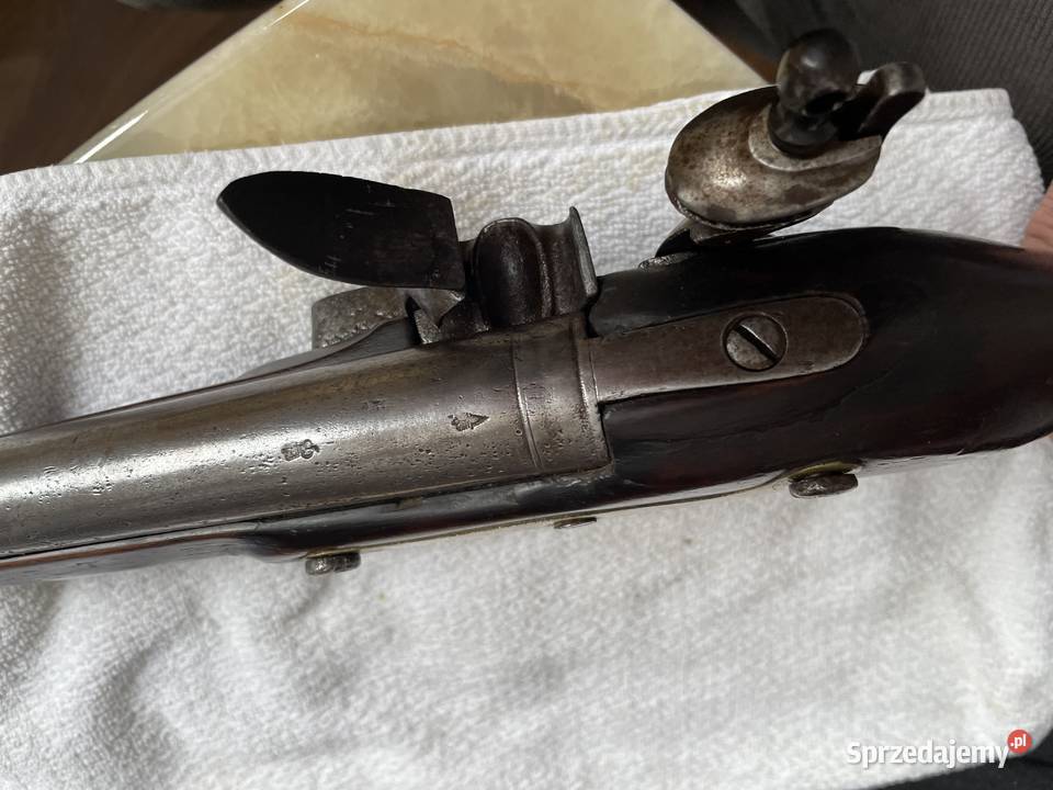 Angielski pistolet wojskowy skałkowy Czaplinek