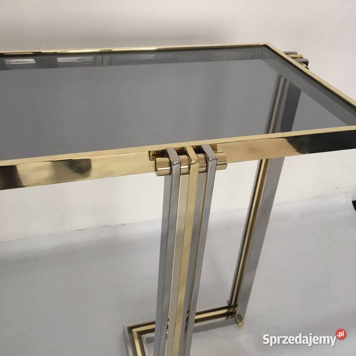 Konsola Olivson Harold złotosrebrna 100x30x75 Piaseczno