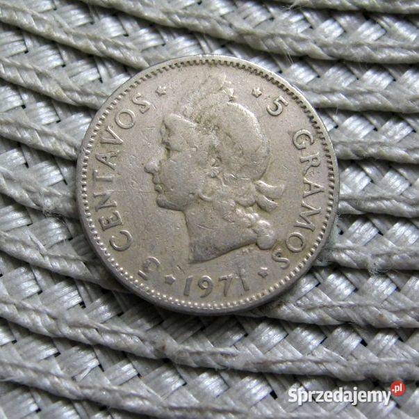 Dominikana 5 Centavo 1971r Niski Nakład wielkopolskie Kalisz