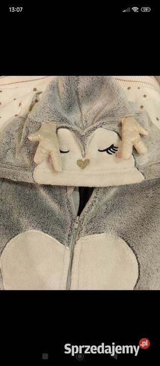 Kombinezon polarowy little kids renifer szary Zwierzyniec