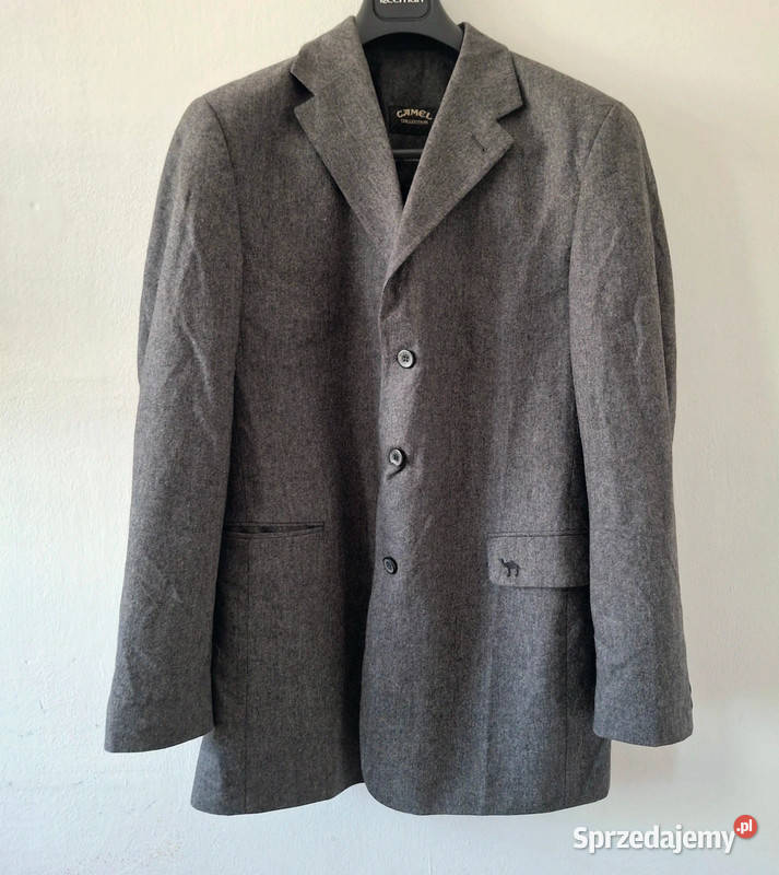 Marynarka vintage Camel Collection grafitowa Zielona Góra sprzedam