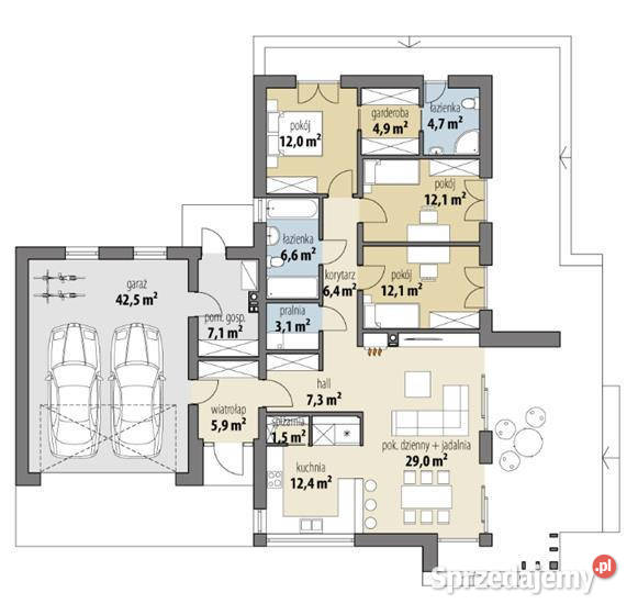 Dom wolnostojący 1675m2 Dąbrówka 167.5m2 Sprzedaż